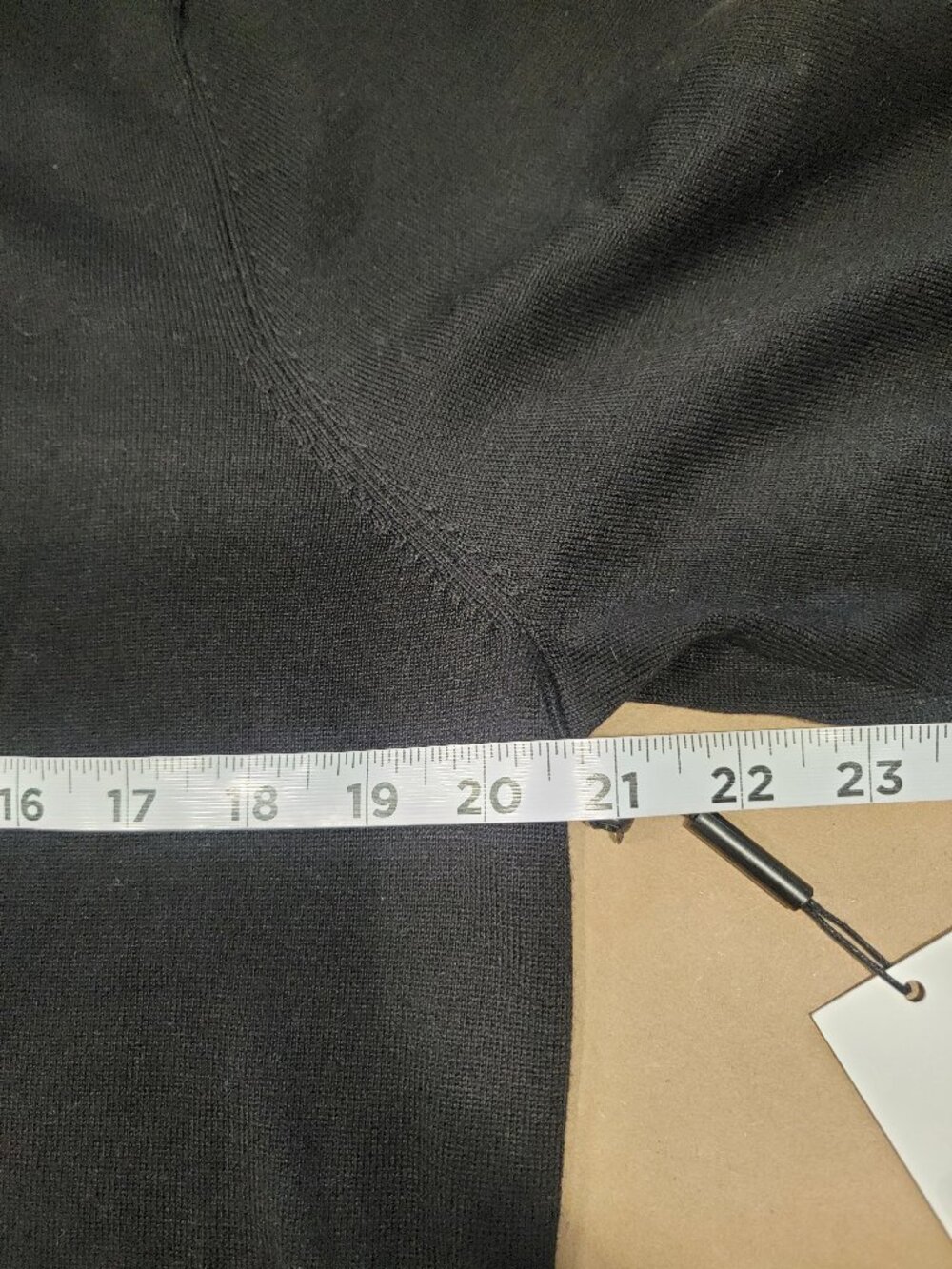 Calvin Klein Size XL Black White Colorblock Turtleneck Sweater, Lightweight, NEW - Picture 7 of 14